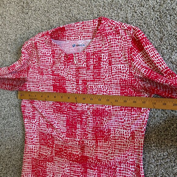 Ibkul Womens Small Diane Print Long Sleeve Shift Dress UPF 50 Golf Athletic - Picture 7 of 11